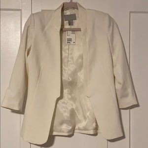 White H&M blazer